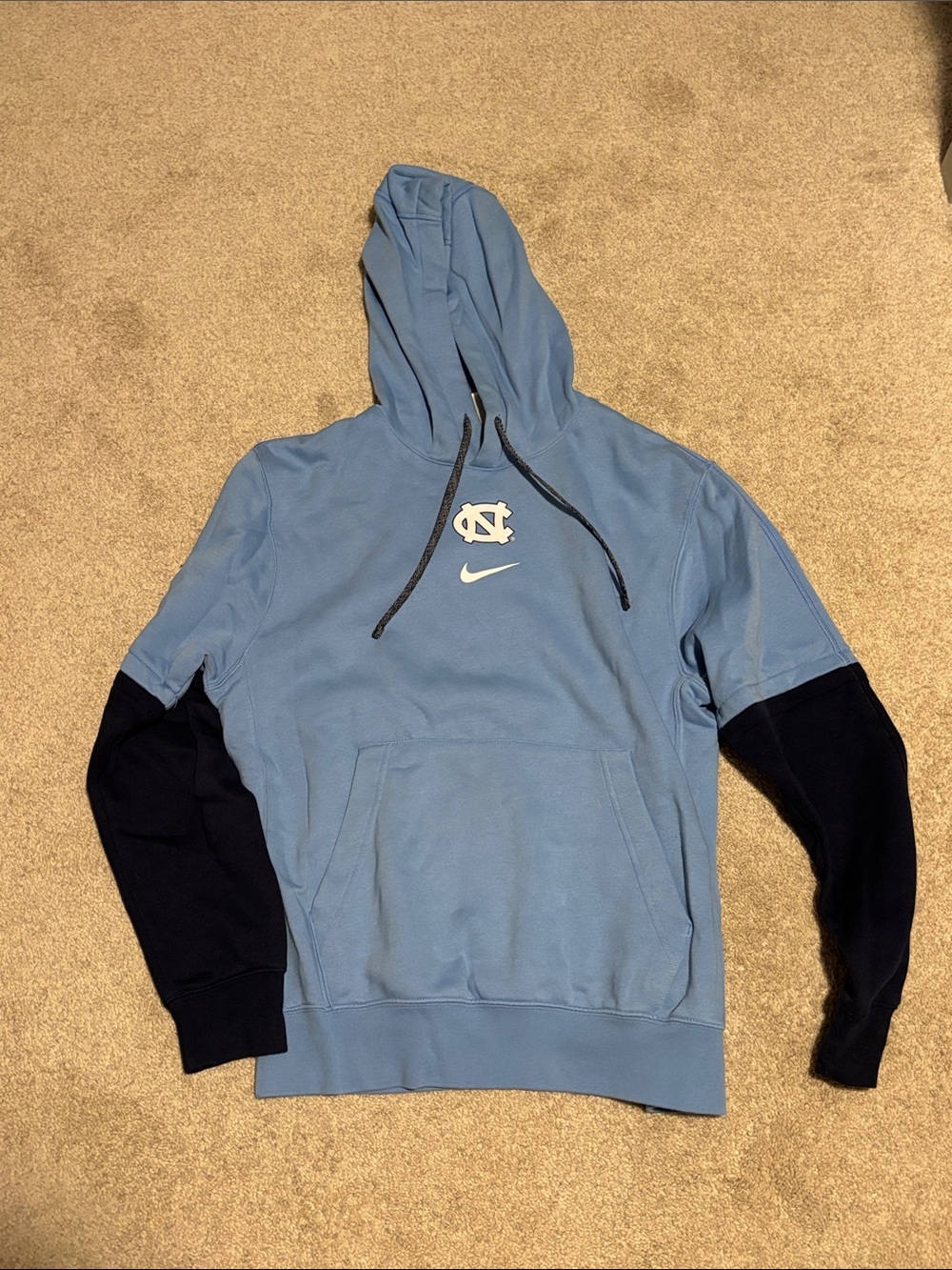 Nike Two-Tone Carolina Blue and Navy Pullover Hoodie
